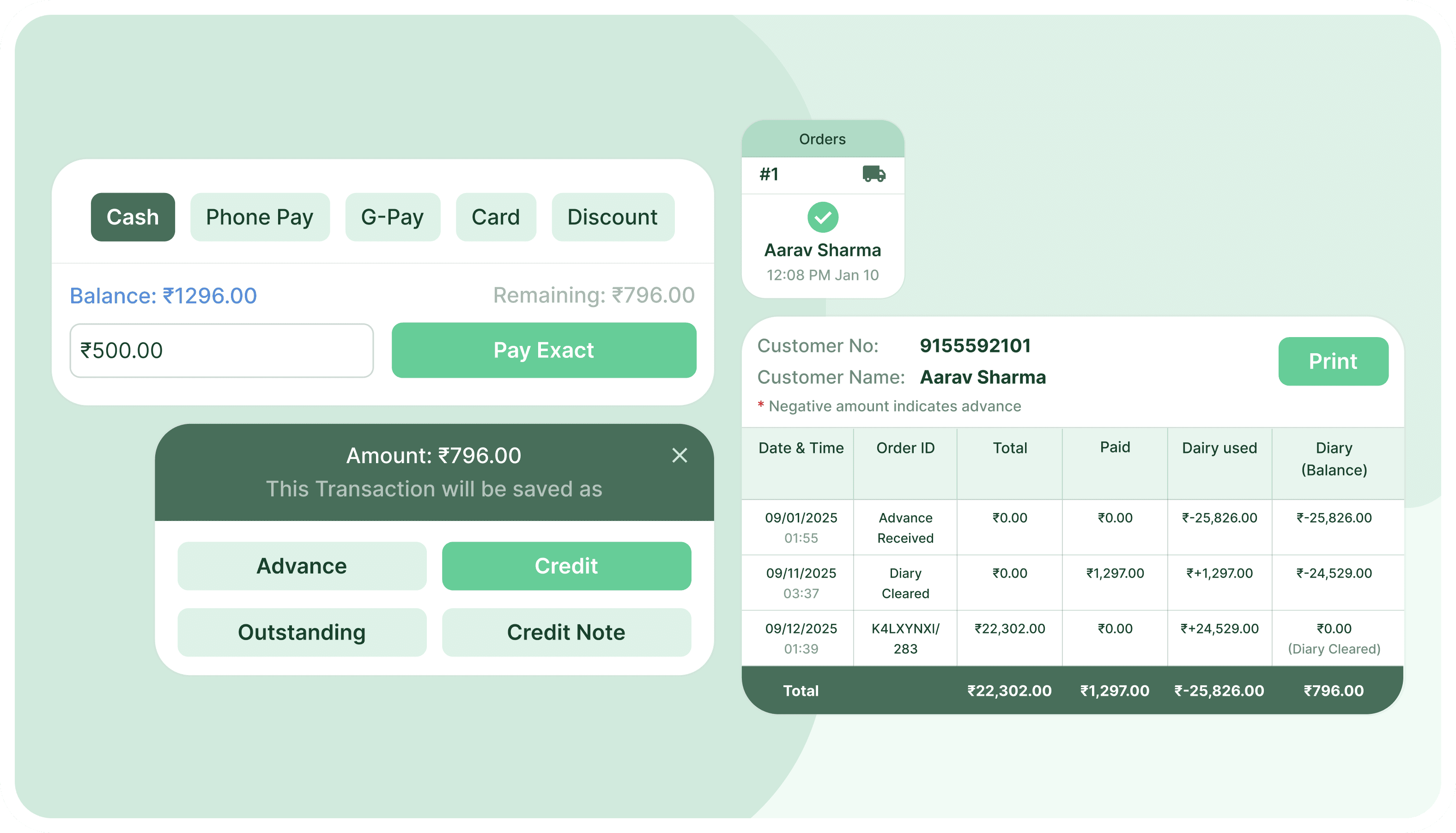 Bakery Billing Software for Advance Orders & Customer Ledger