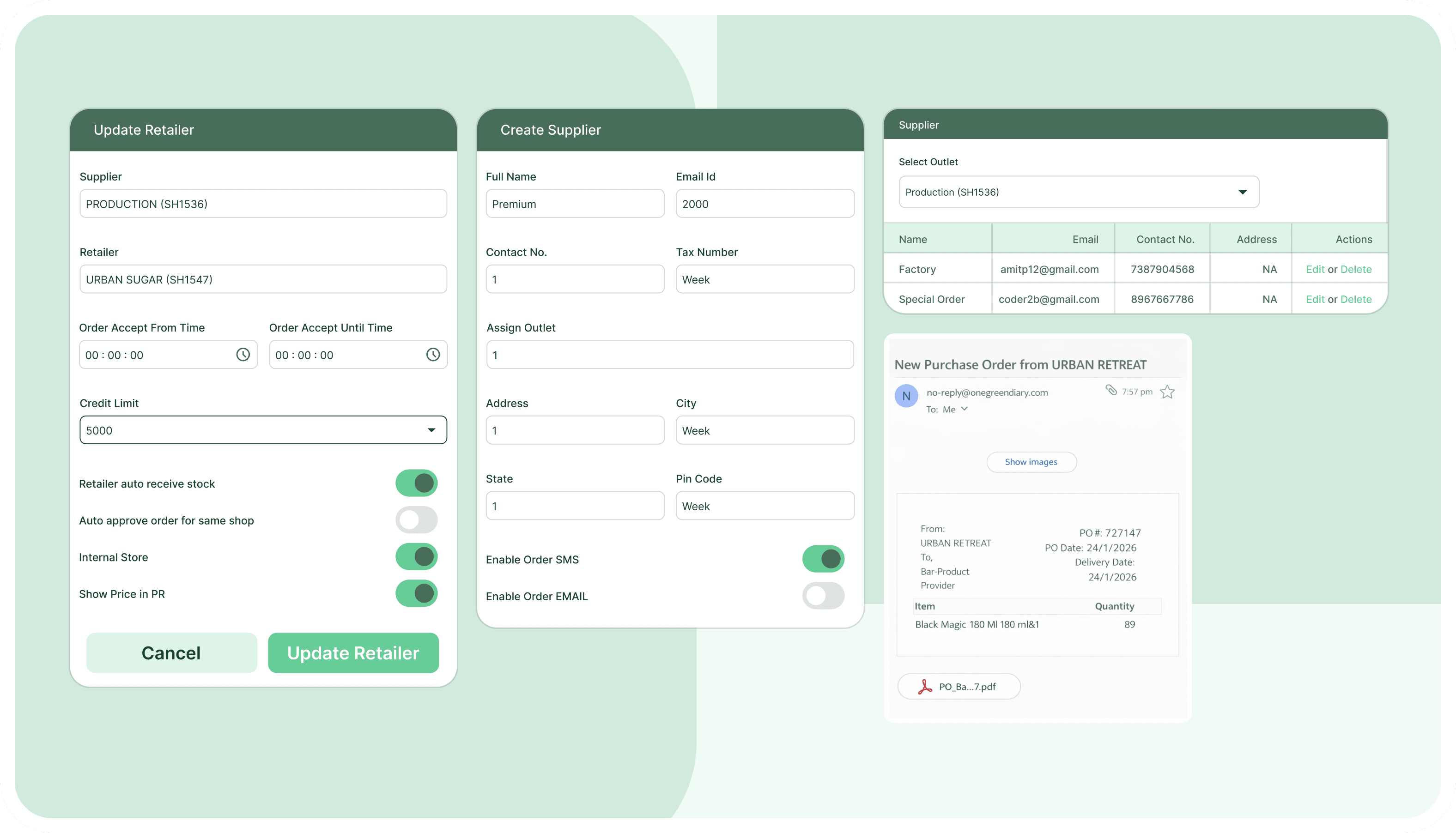 Automated Supplier Management & Purchasing