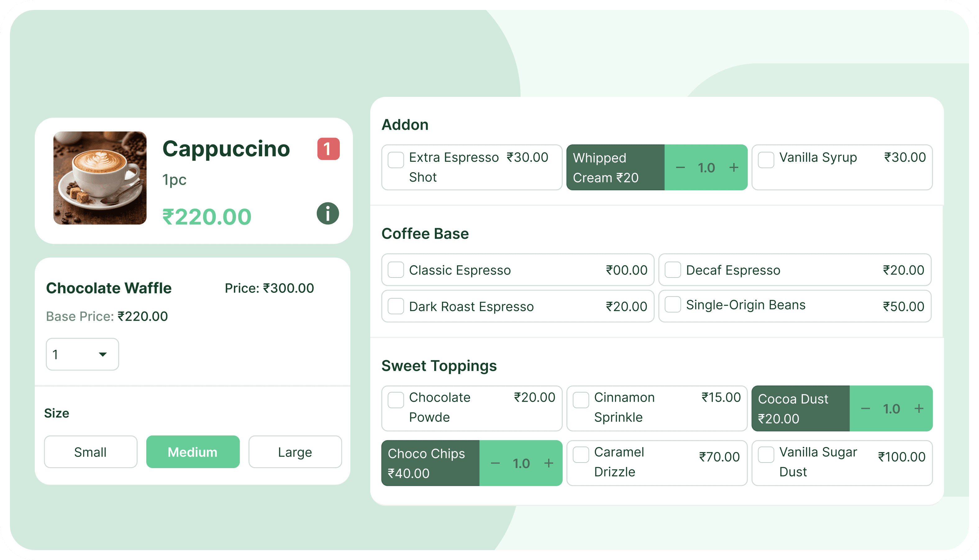 Beverage Modifiers, Variants & Add-Ons – Done Right