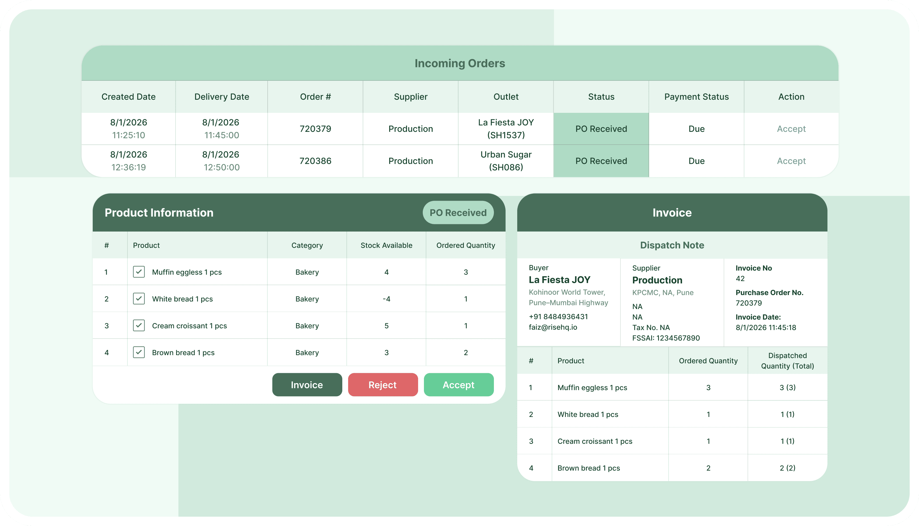 Central Production Planning with Bakery ERP Software
