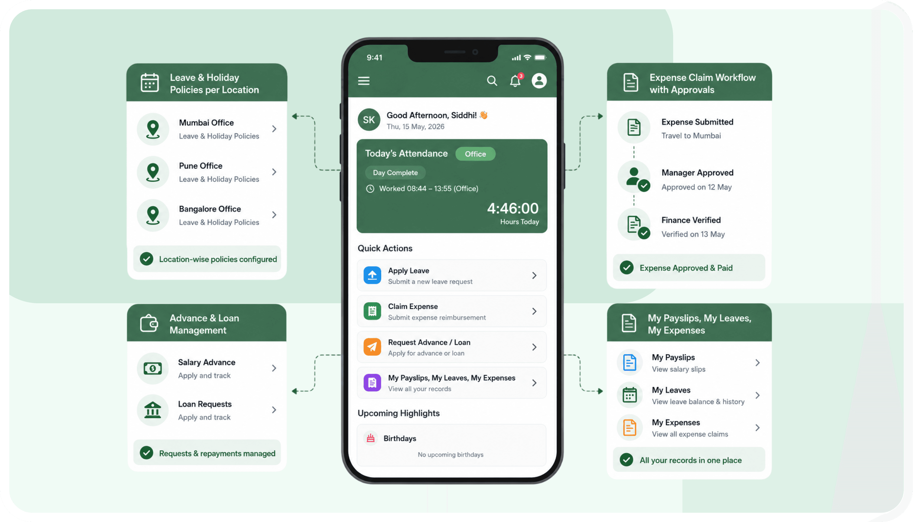 Leave, expenses & employee self-service