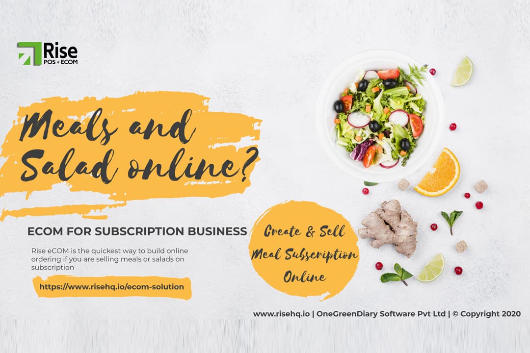 Sell salad and meals subscription online